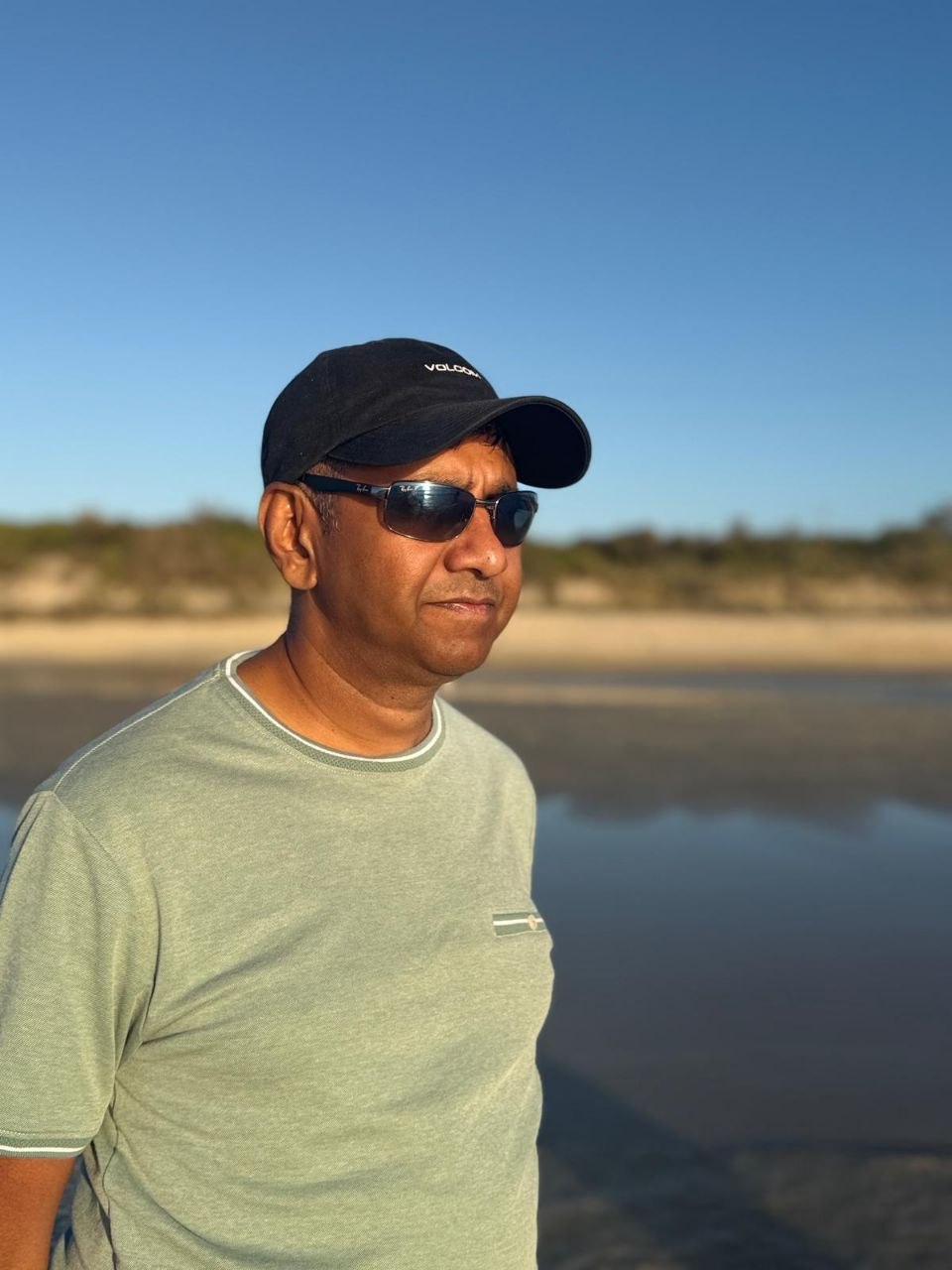 Beach golden hour